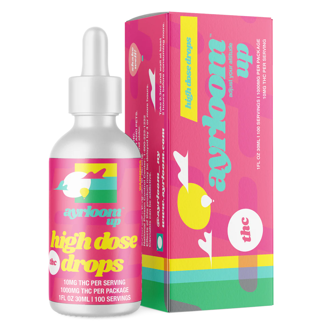 Photograph of product: Ayrloom | High dosage drops "up" | Tincture | 1000mg