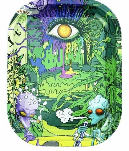 Photograph of product: Small Aliens Smoking Rolling Tray