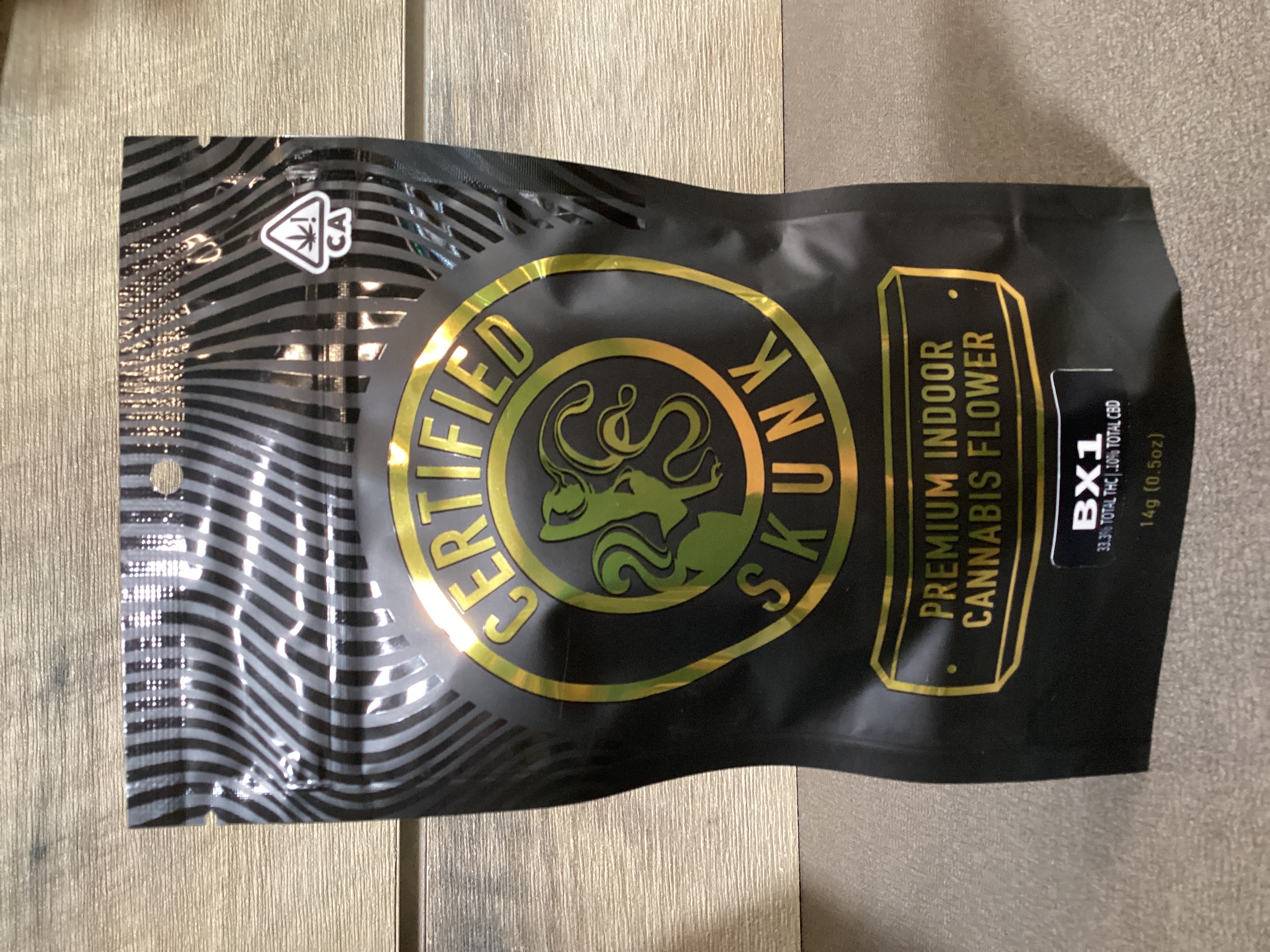 Photograph of product: CERTIFIED SKUNK - BX1 - 14g