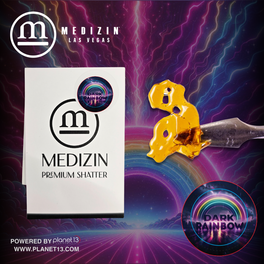 Photograph of product: Dark Rainbow .5g Shatter