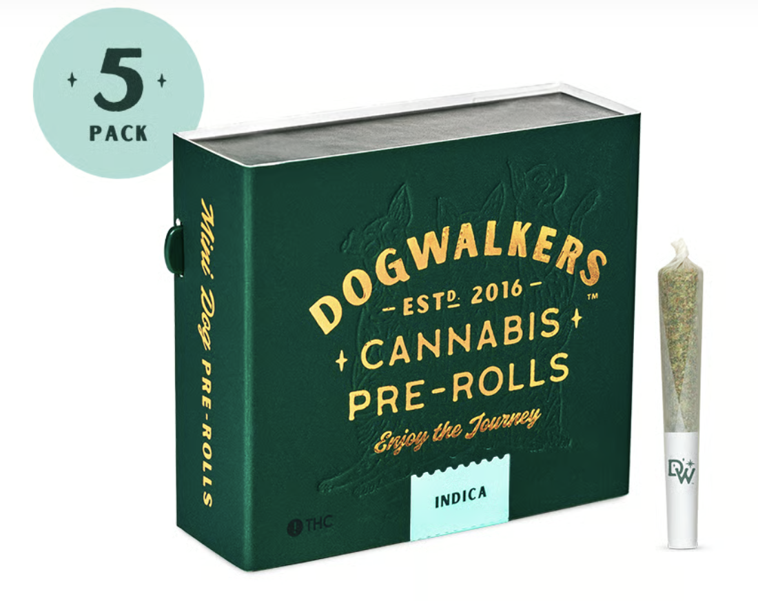 Photograph of product: Tyde Podz - .35g Pre-Roll 5pk - Dogwalker
