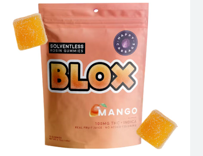 Photograph of product: Blox | Mango |  Rosin Gummies | 10pc x 10mg