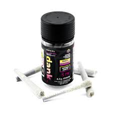Photograph of product: Dank | Infused Pre-Rolls | Peach Crescendo | 5 Pack | 2.75g