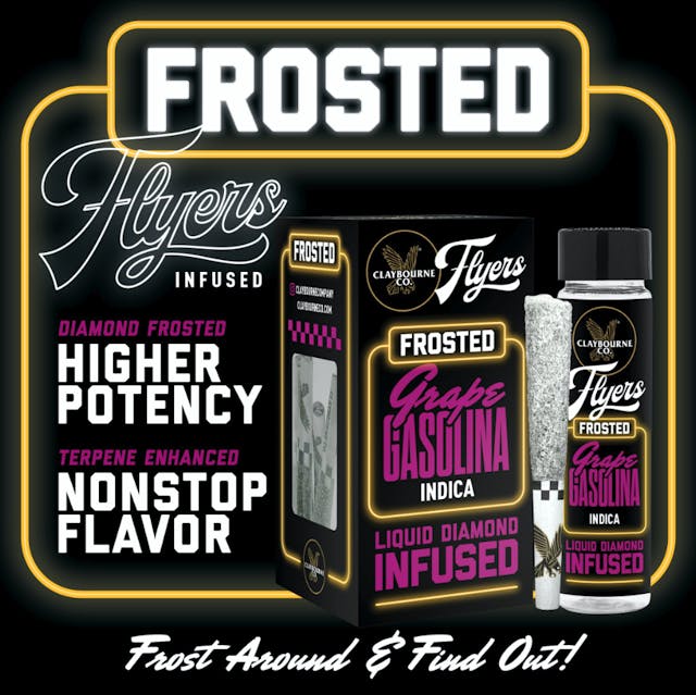 Photograph of product: Flyers Frosted: Grape Gasolina 2pk .5g Pre-Rolls - 