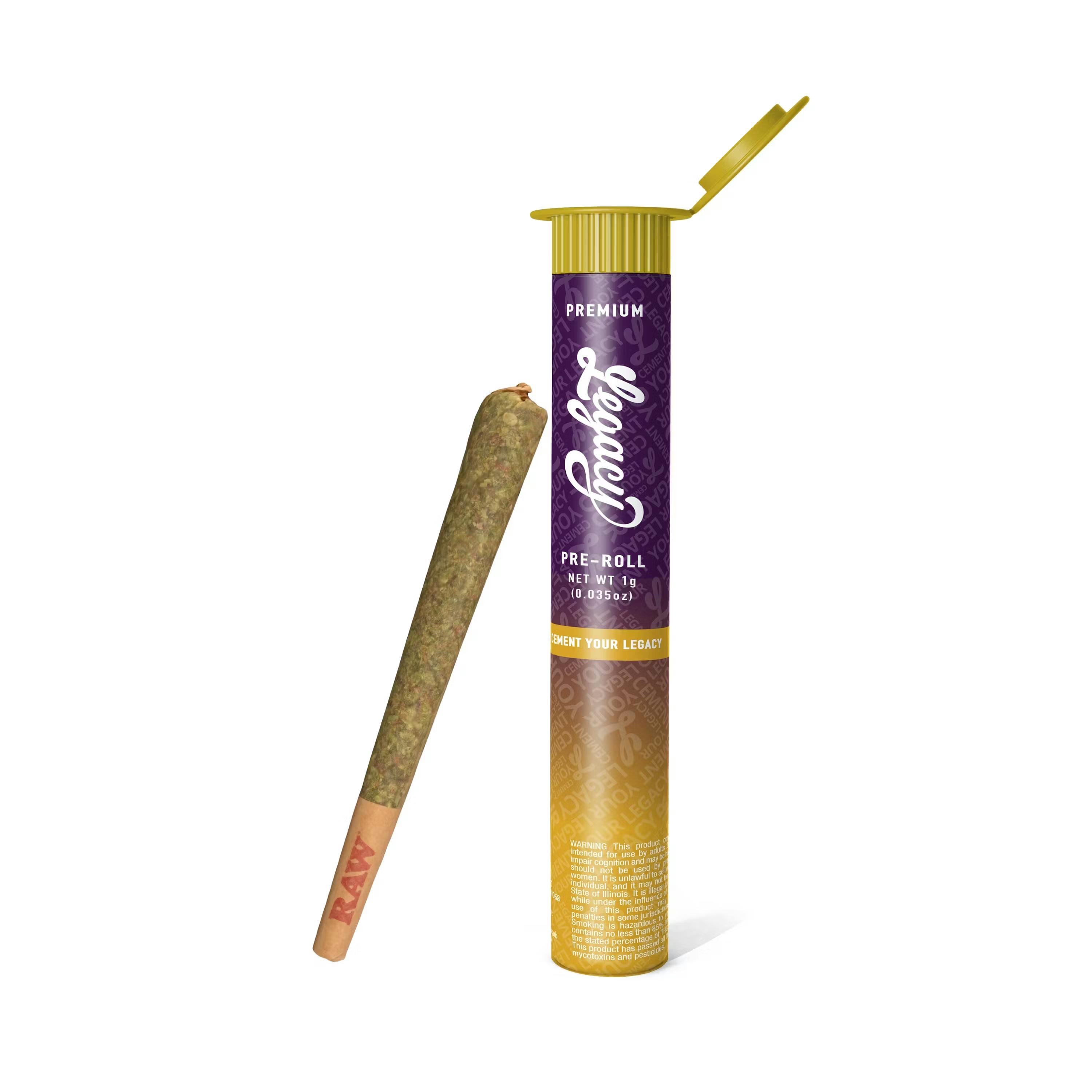 Photograph of product: Legacy | Live Resin Infused Pre-Roll | LSD