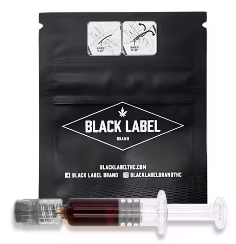 Photograph of product: Black Label - RSO Syringe - Chemdawg Kush