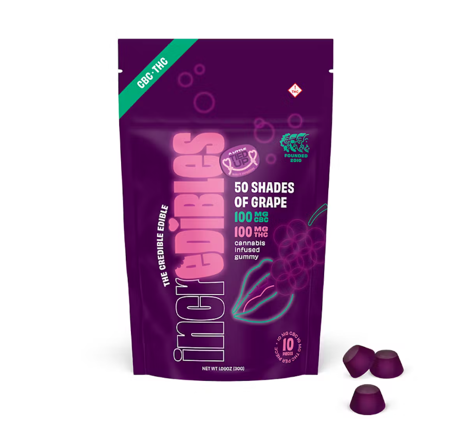 Photograph of product: Gummy 50 Shades of Grape 1:1 TH-oui:CBC [10pk] | 100mg