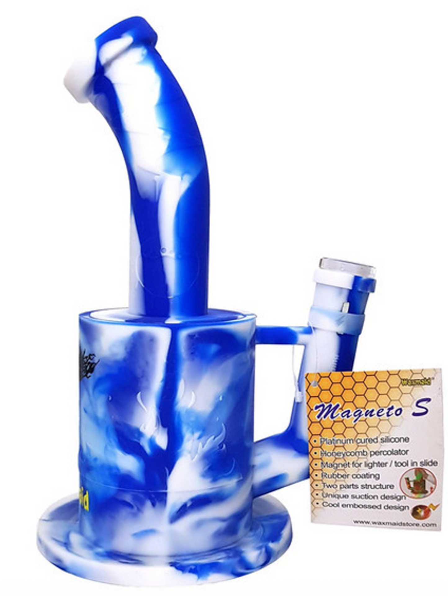 Photograph of product: Glass - Waxmaid 9.5" Magneto Perc Water Pipe
