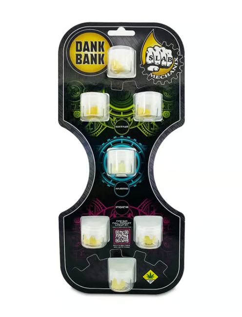 Photograph of Product: Mixed Slab Dank Bank 7x1g Sugar Wax Slab Mechanix W5-197