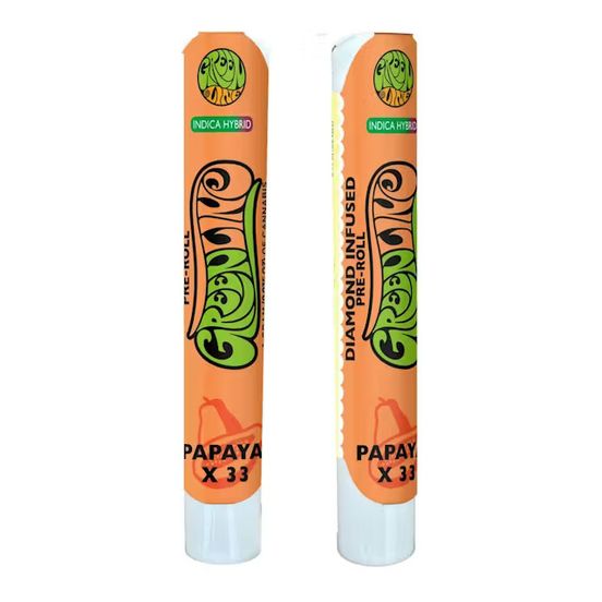 Photograph of product: Papaya x 33 - Diamond Infused Pre-Roll - 