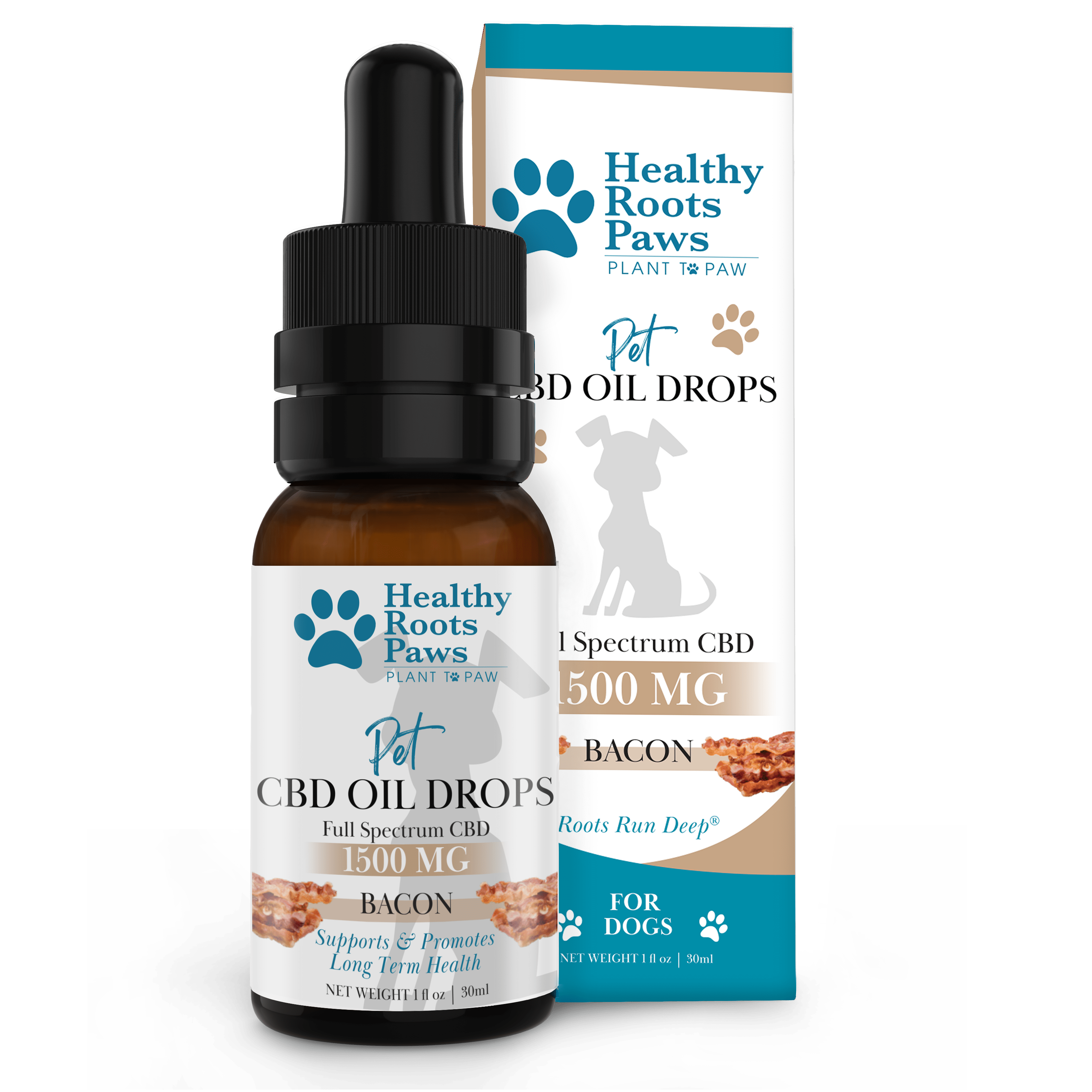 Photograph of product: healthy Roots | Bacon Pet Tincture | 1500mg