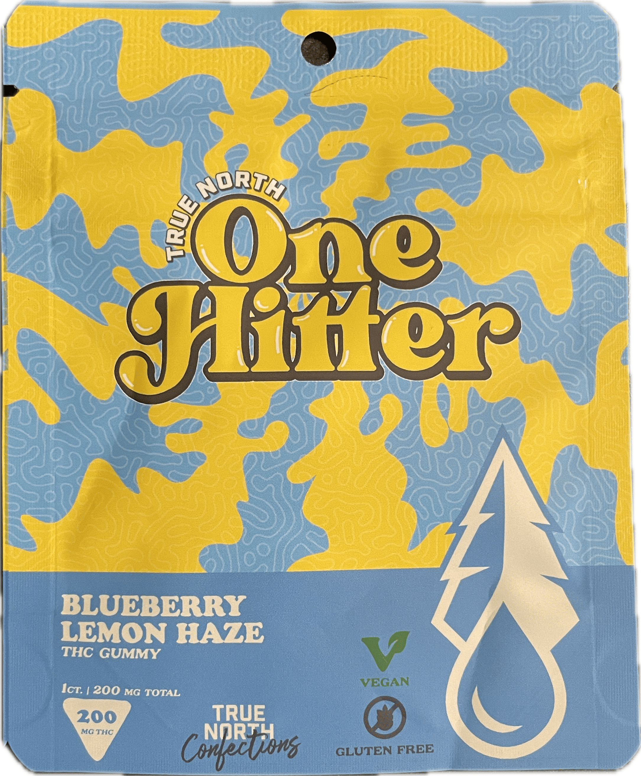 Photograph of product: True North - One Hitter Blueberry Lemon Haze - 1pc - 200mg