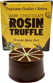 Photograph of product: Crop Circle Chocolate | Orange Yuzu | Rosin Truffle 5pk