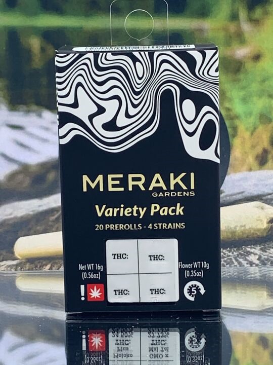 Photograph of product: Pre-Roll Variety Pack | 33rd Degree + Hot Mint Sundae + Rainbow Sundae + Strawberry Tek | 20x 0.5g
