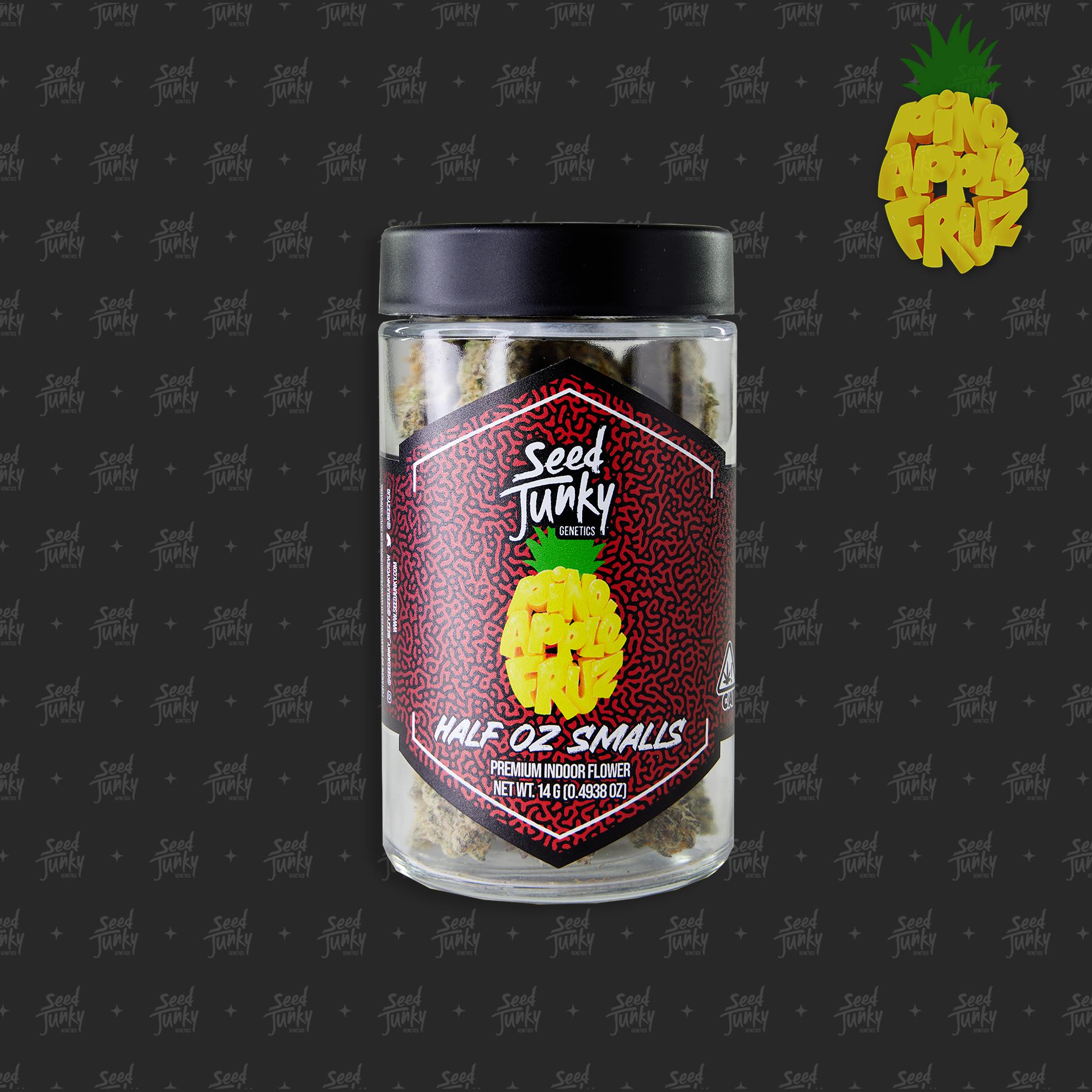 Photograph of product: Seed Junky - Flower - PINEAPPLE FRUZ SMALLS- 14G