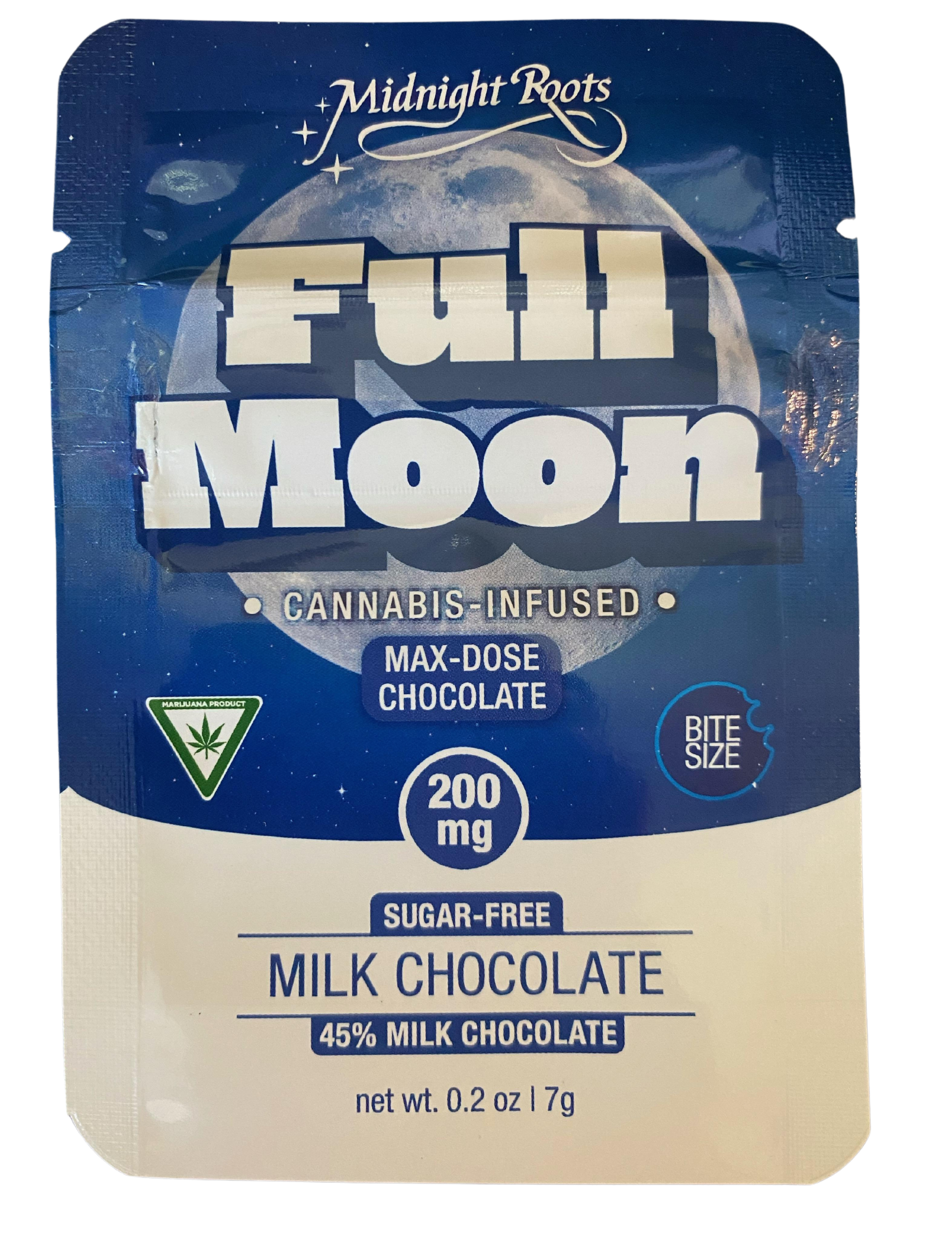 Photograph of product: Full Moon - Sugar Free Milk Chocolate - 200mg