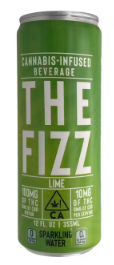 Photograph of product: 100mg Lime Sparkling Water - Fizz