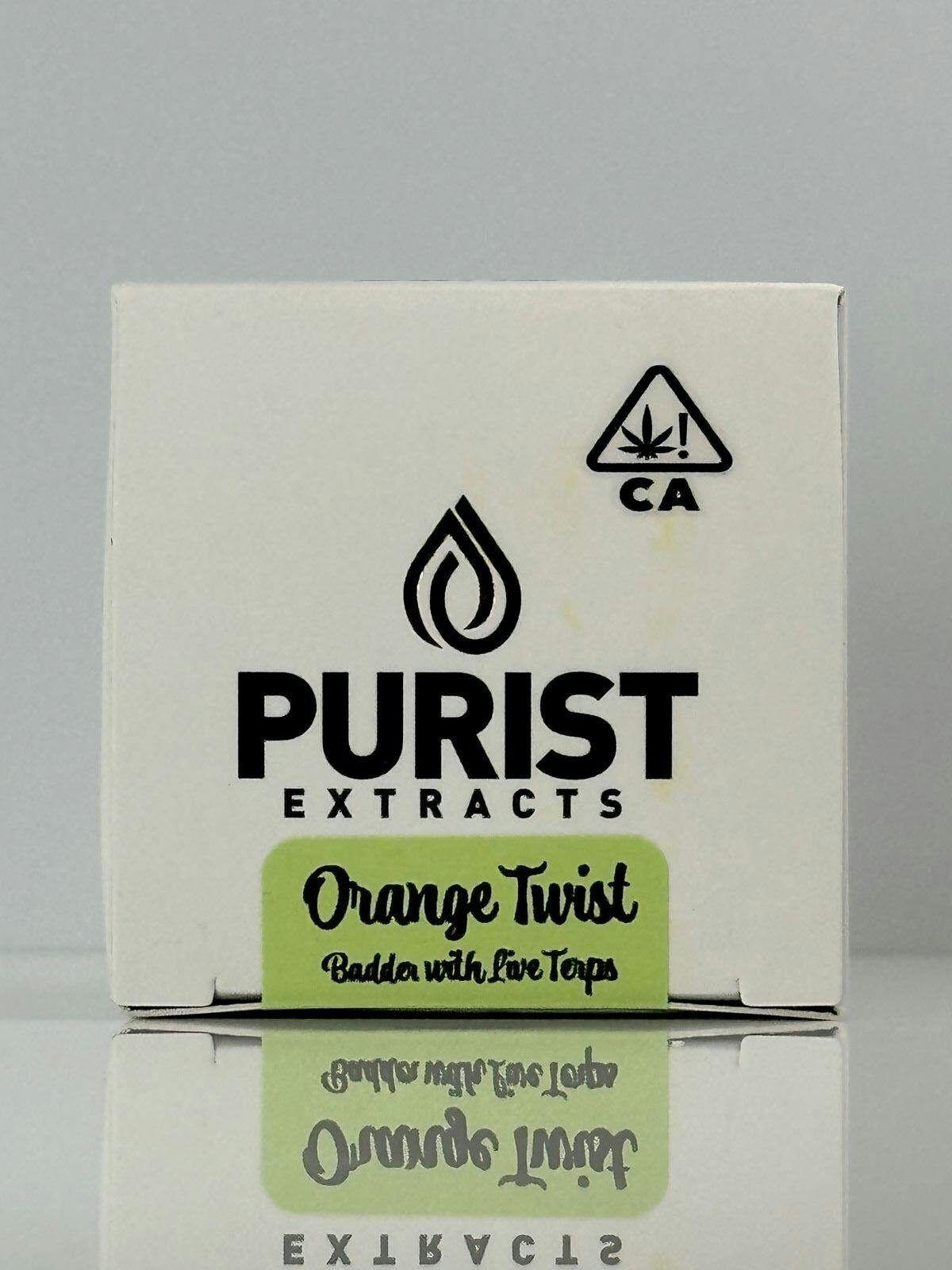 Photograph of product: Purist 1g Orange Twist Badder 84%