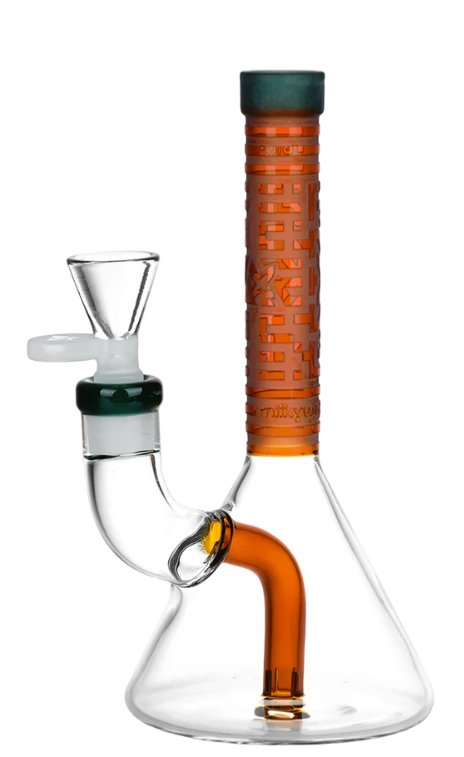 Photograph of product: Milkyway Bio-ID Beaker Glass - Amber
