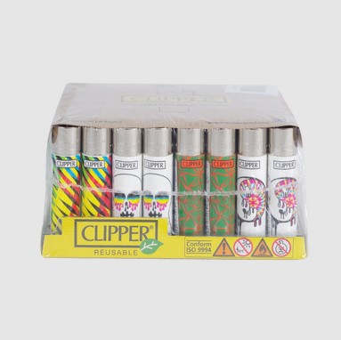 Photograph of product: Clipper - Large Lighter - Assorted Psychedelic Design