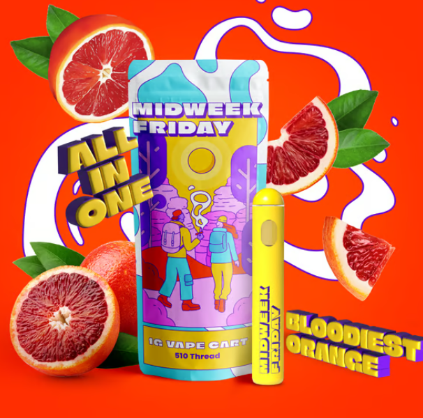 Photograph of product: Midweek Friday - Disposable - Bloodiest Orange