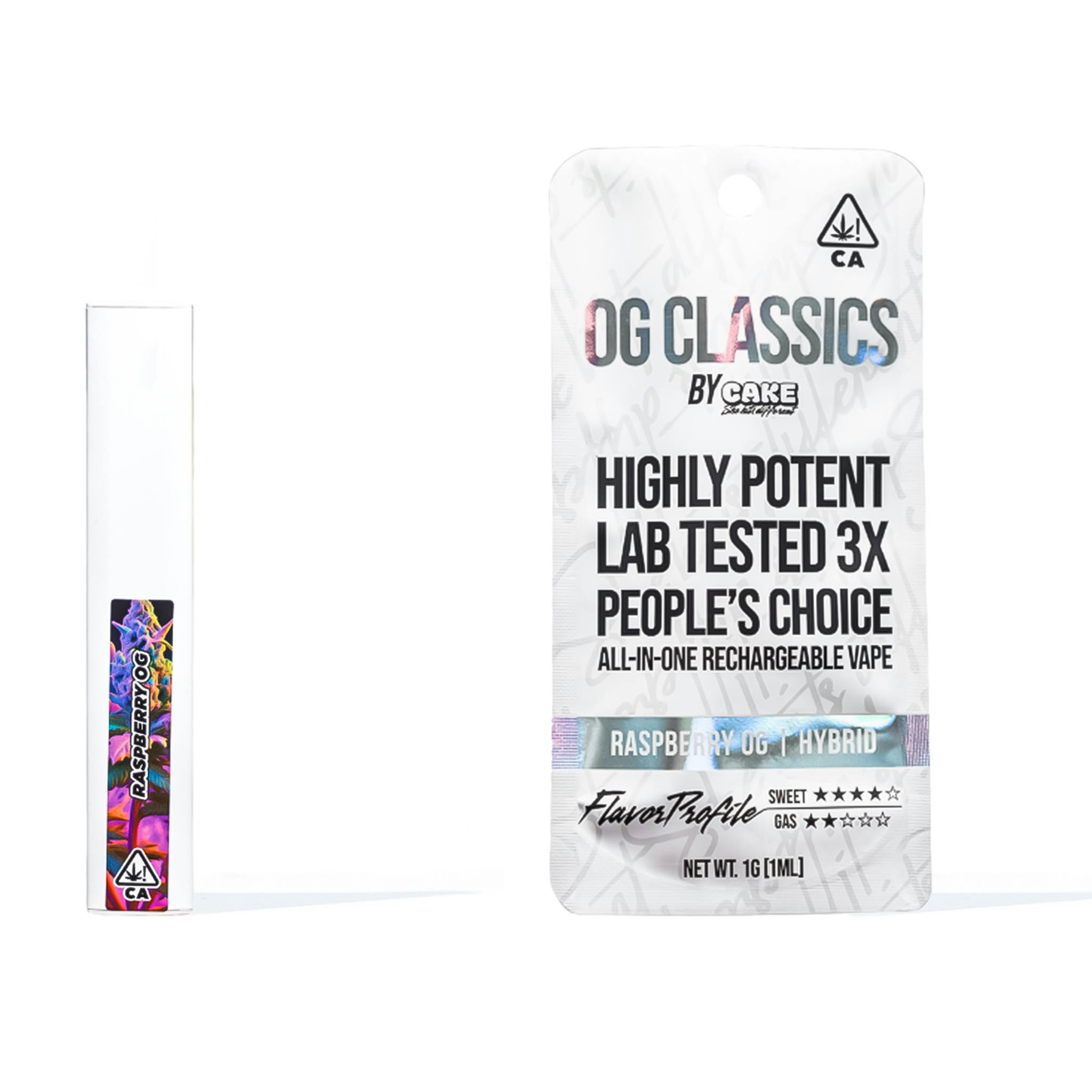 Photograph of product: CAKE RASPBERRY OG 1G AIO