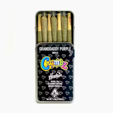 Photograph of product: GRANDADDY PURPLE 7PK [DIAMOND INFUSED] 5.25G