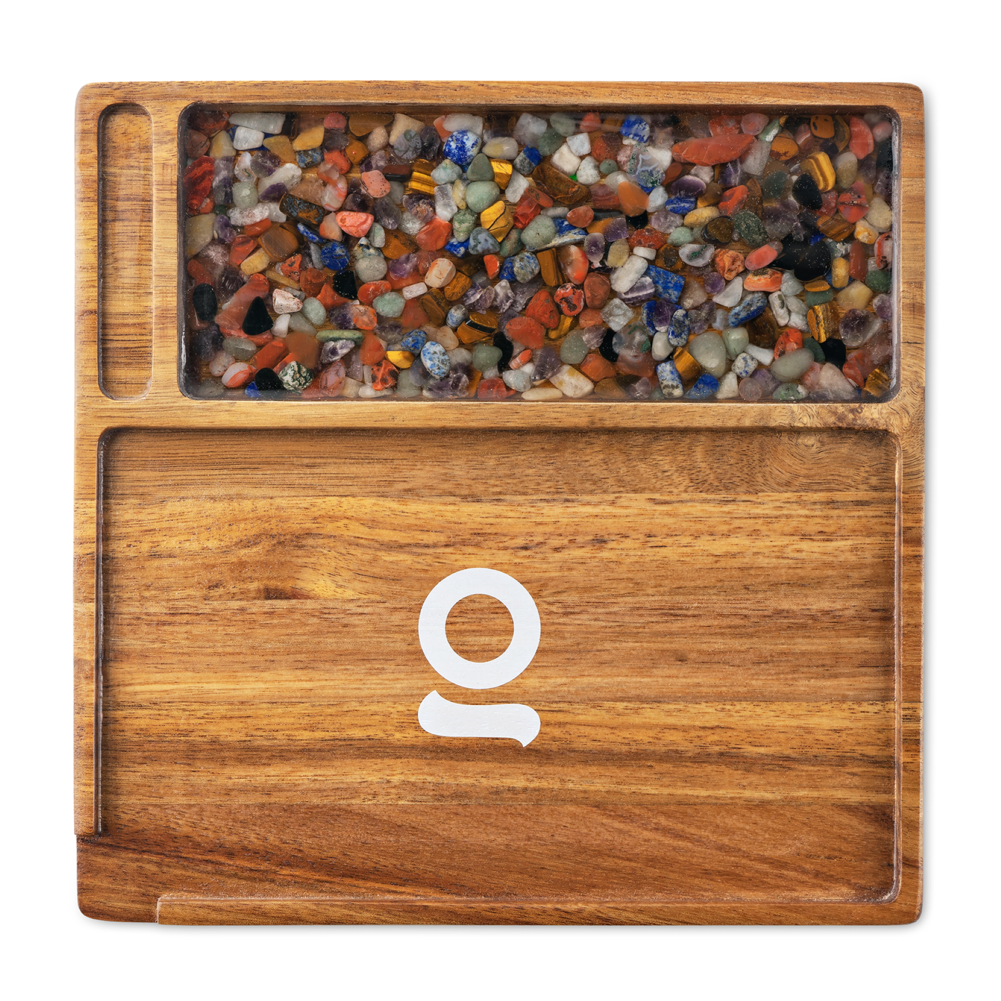 Photograph of product: Acacia Wood Rolling Tray - Stone