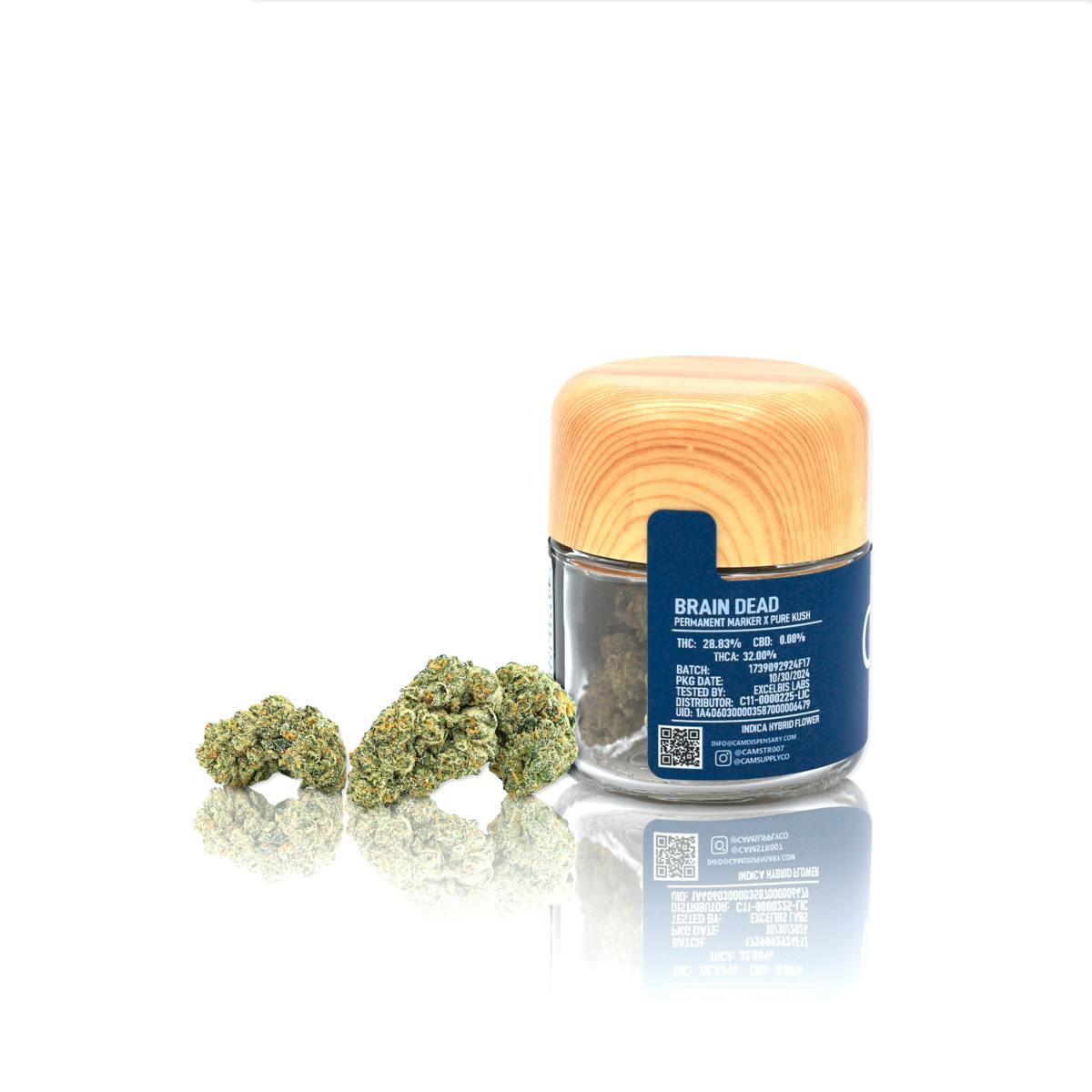 Photograph of product: CAM | Flower I/H | Brain Dead - 3.5g