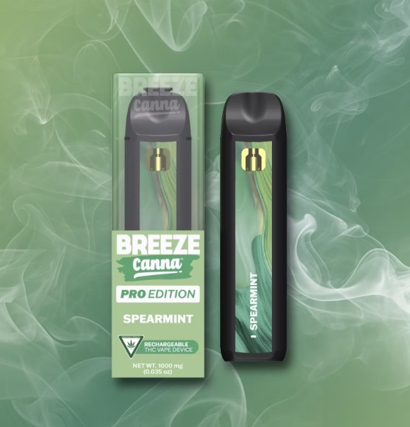 Photograph of product: Breeze Canna - Spearmint PRO Disposable