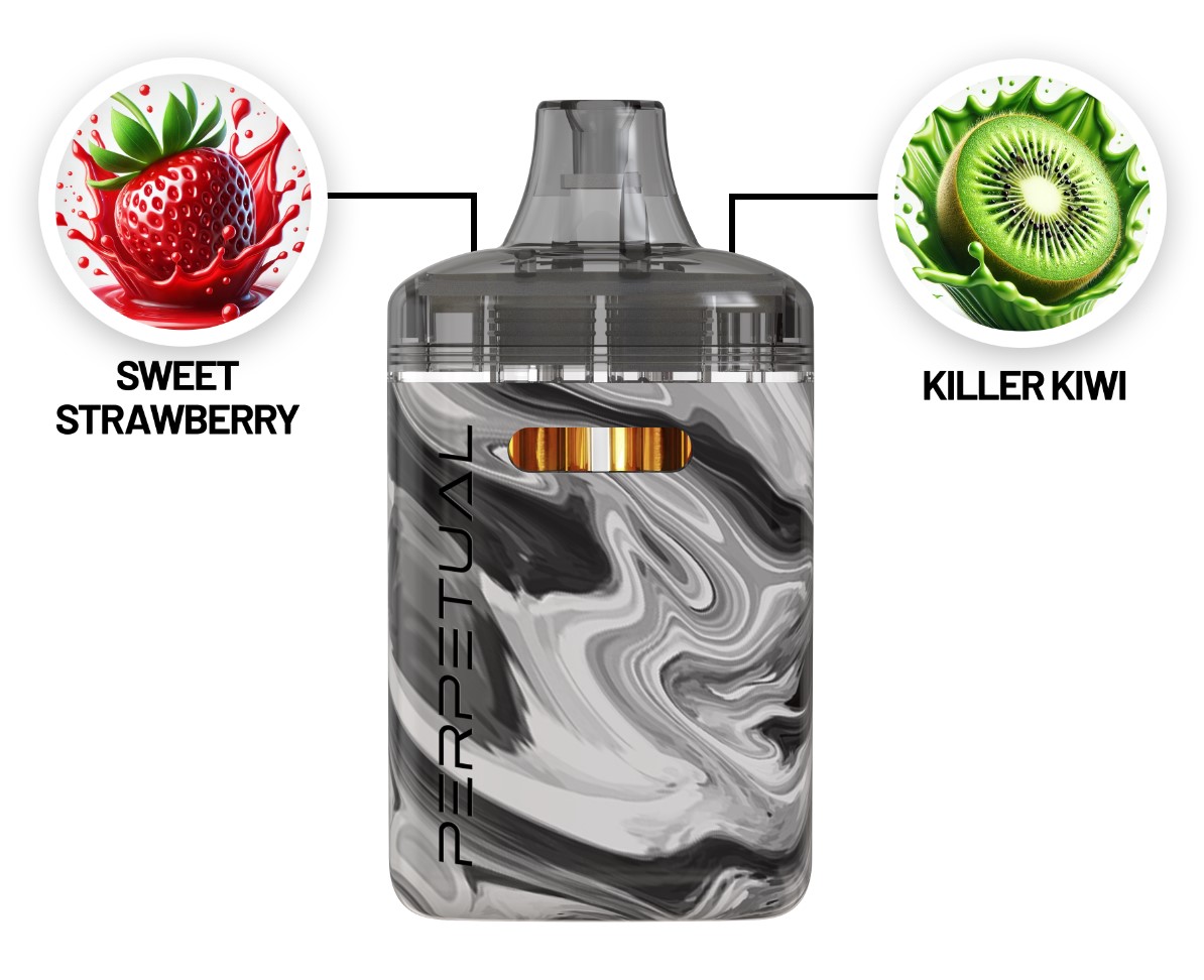 Photograph of product: Perpetual - Killer Kiwi & Sweet Strawberry - 2g Dual Disposable