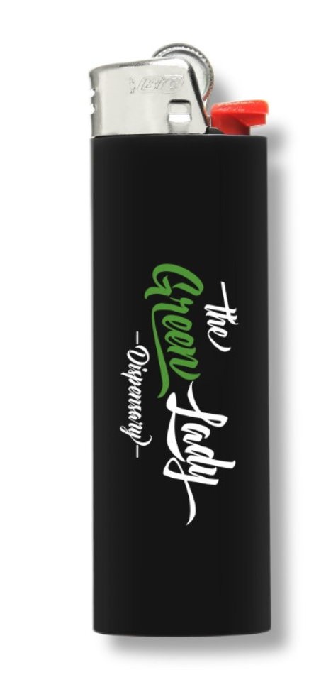 Photograph of product: BIC Lighters - Green Lady Edition