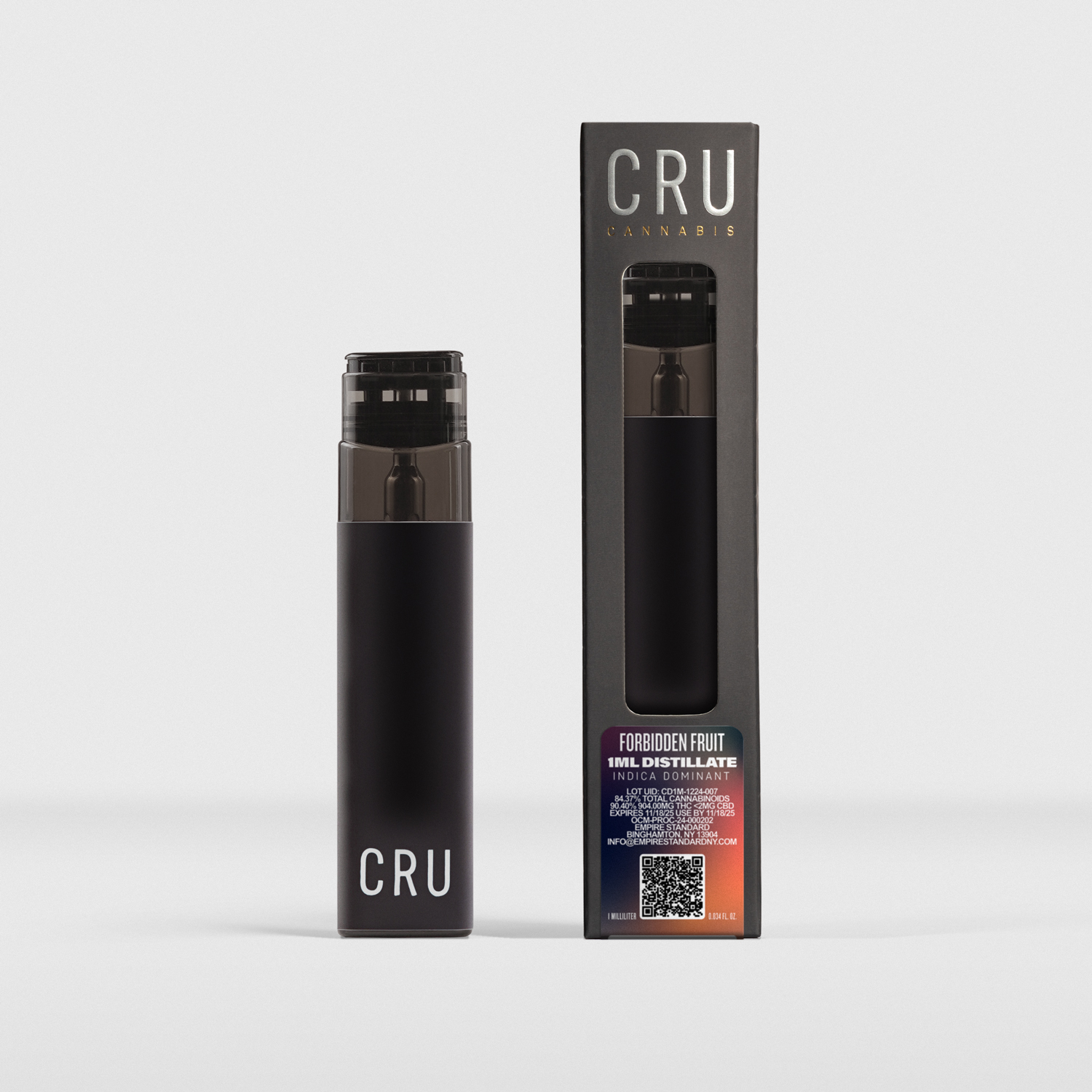 Photograph of product: CRU - Forbidden Fruit Disposable Distillate Vape - 1g