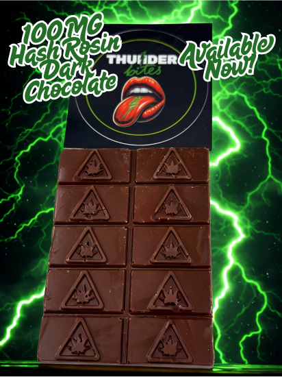 Photograph of product: Thunder Bites ~ Dark Chocolate Bar