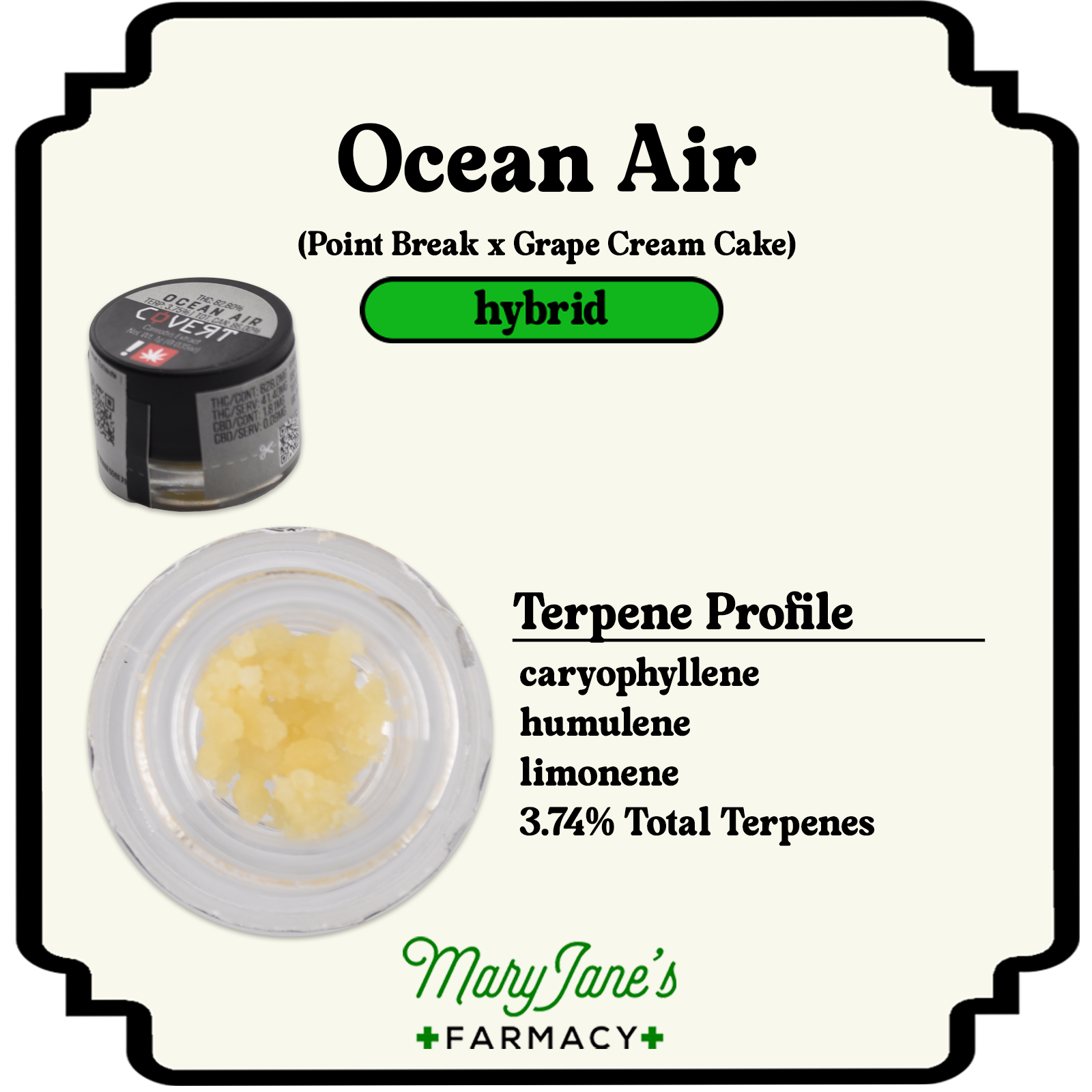 Photograph of product: Ocean Air Sugar Batter Extract | 1g