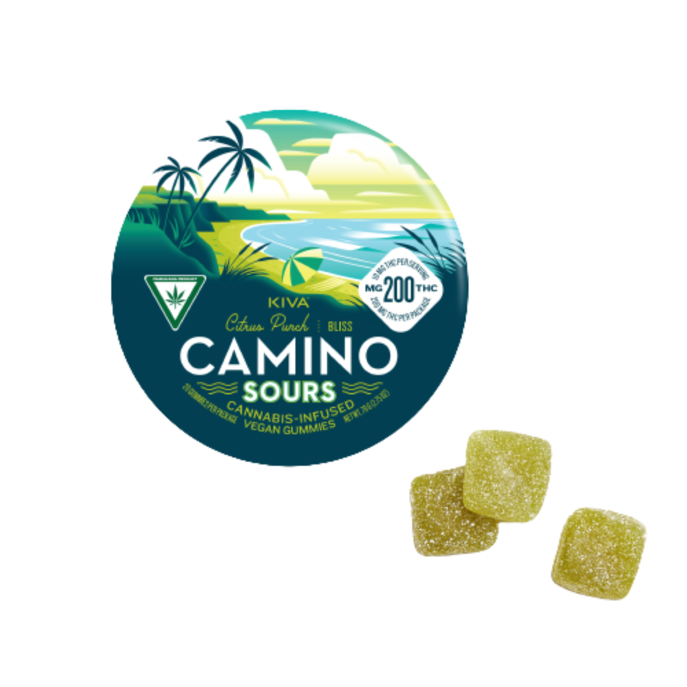 Photograph of product: Camino - 200mg Gummy Sours - Citrus Punch