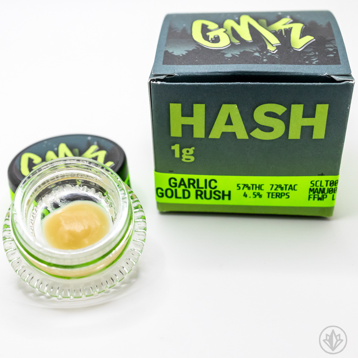 Photograph of product: GMK | Garlic Gold Rush | 1g Live Rosin