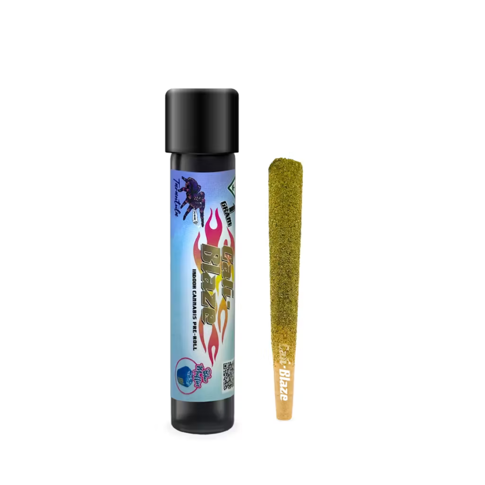 Photograph of product: 1g Infused Pre-Roll | Blue Muffin | Cali-Blaze
