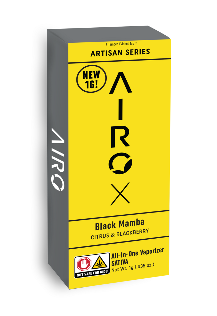 Photograph of product: Airo | Black Mamba (S) Disposable Distillate Cart