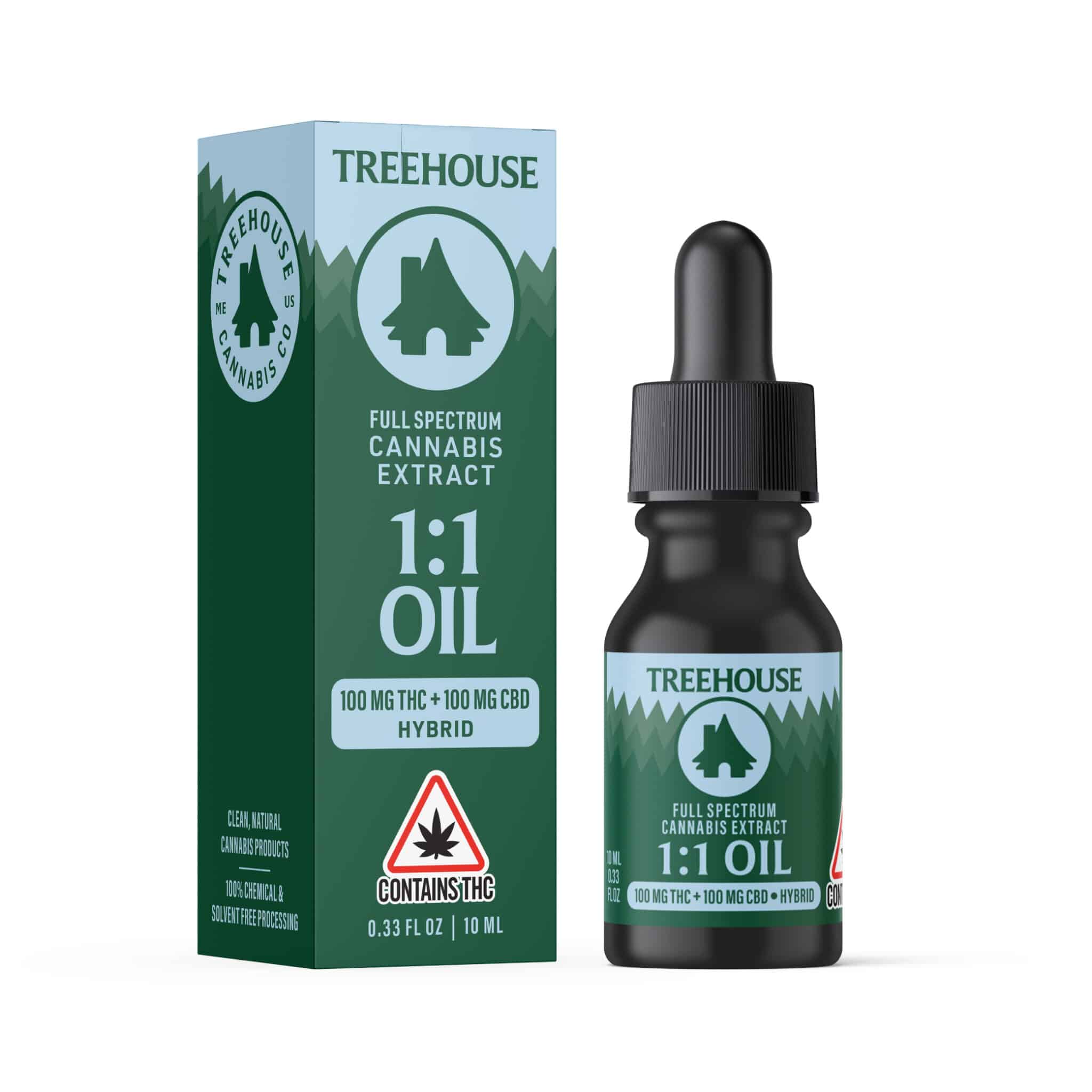 Photograph of product: Treehouse - Tincture Hybrid 1:1 TH-oui:CBD 100MG