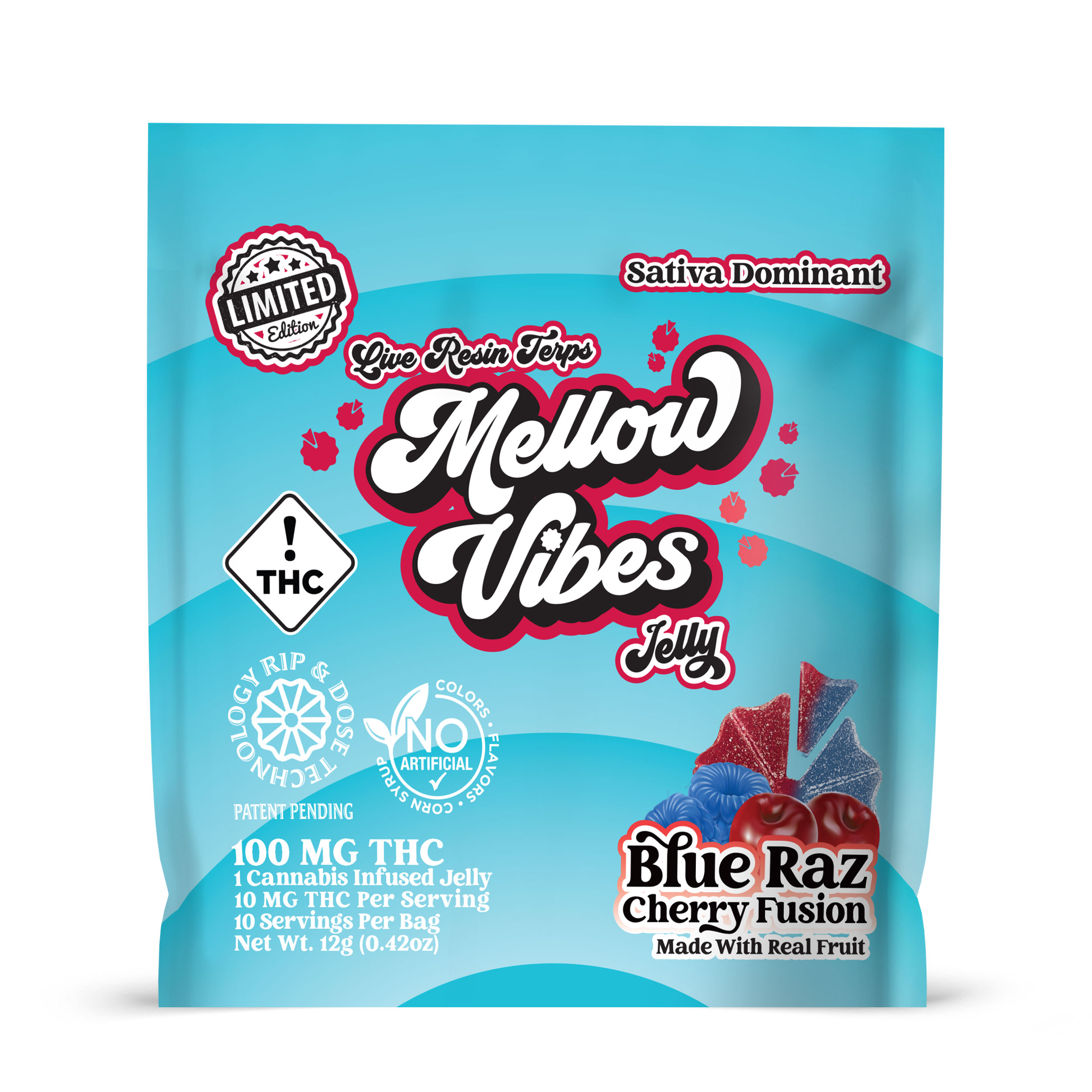 Photograph of product: Blue Raz Cherry Fusion 100 MG TH-oui