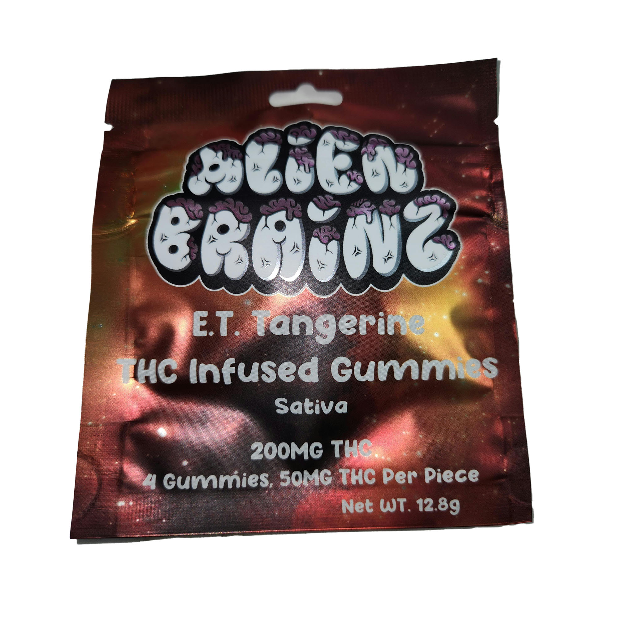 Photograph of product: Alien Brainz - 200mg Gummies - E.T. Tangerine