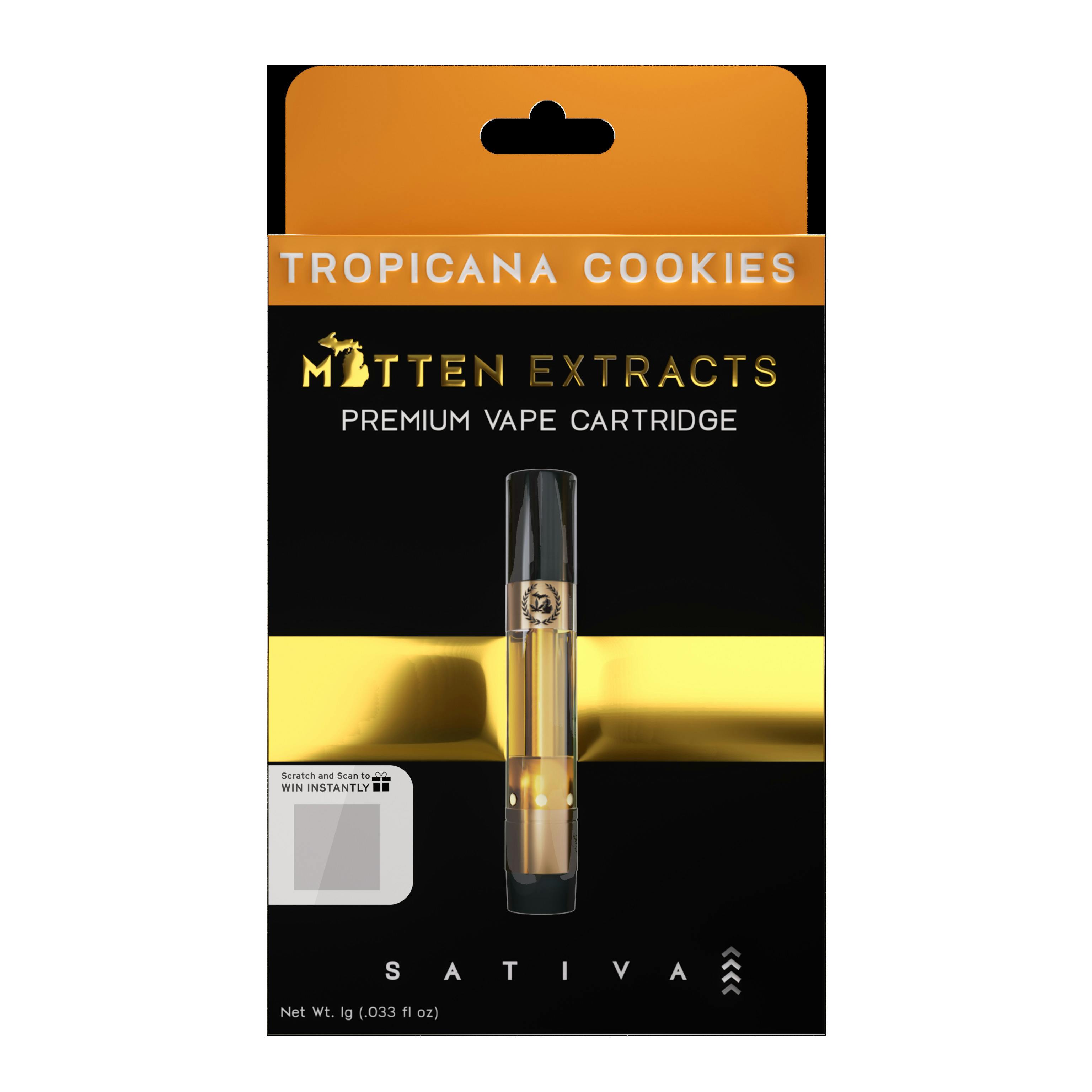 Photograph of product: Mitten Extracts | 1g Vape Cart | Thin Mint Cookies