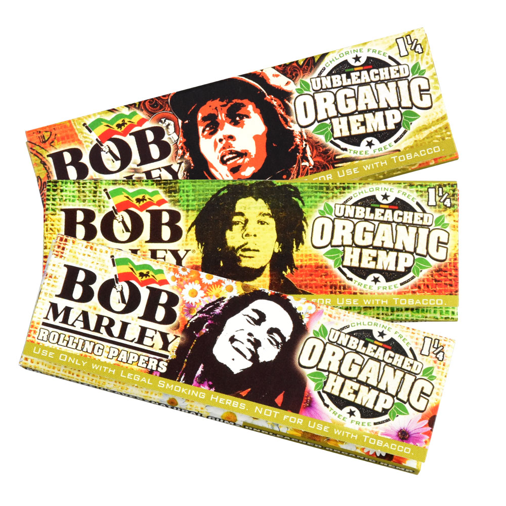 Photograph of product: Bob Marley | Organic Hemp Rolling Papers | 1 1/4"
