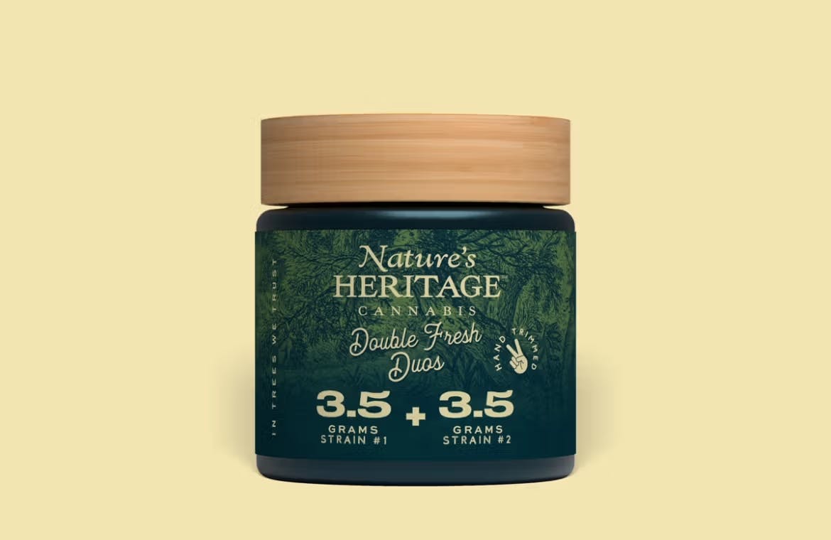 Photograph of product: Double Fresh Duos: Double Krush & Chem Fruit Flower | 7g - Nature's Heritage