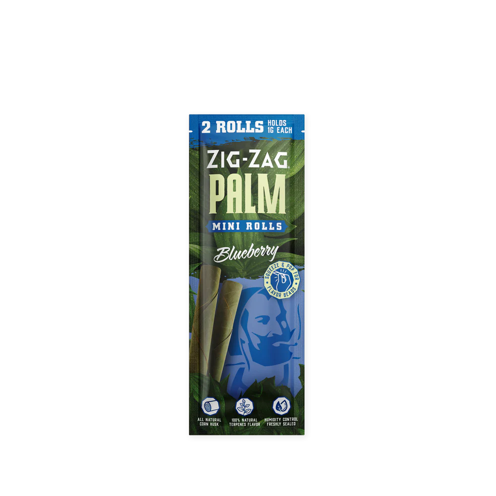 Photograph of product: Zig Zag Mini Palm Rolls 2pk Grape