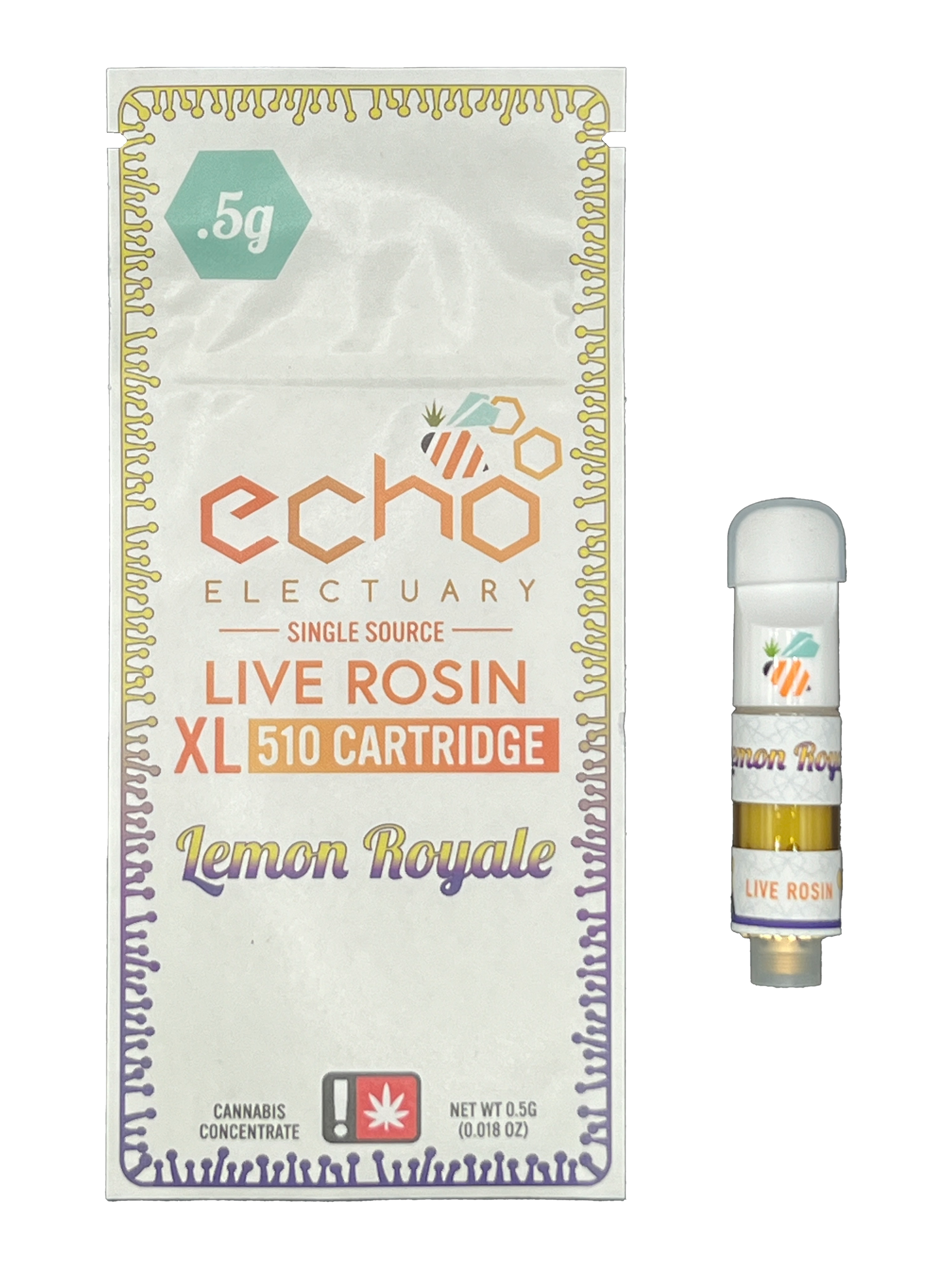 Photograph of product: Echo Electuary - Lemon Royale Live Rosin XL Cart