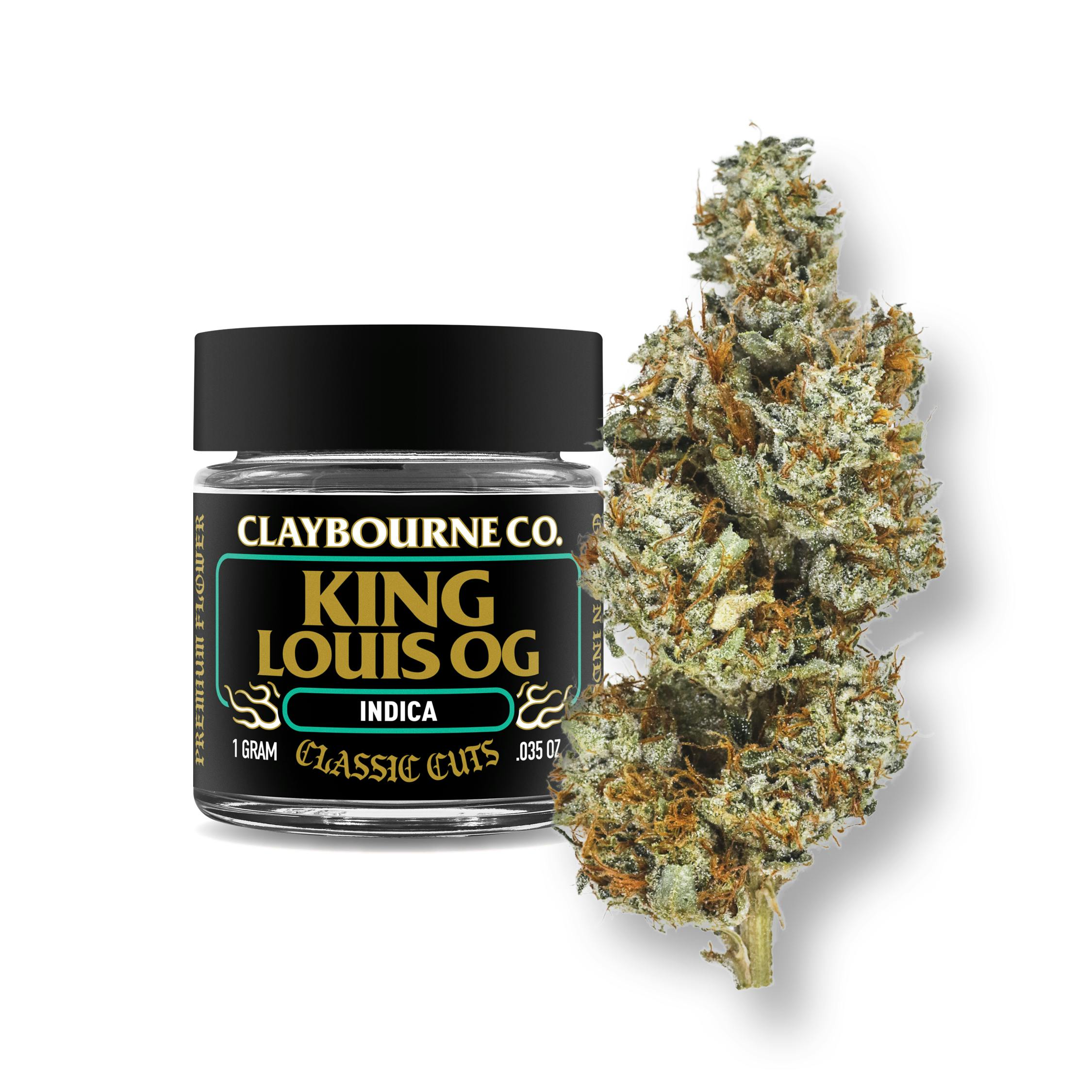 Photograph of product: Claybourne Co. - King Louis OG (Oui'd) Private Stock Flower - 1g
