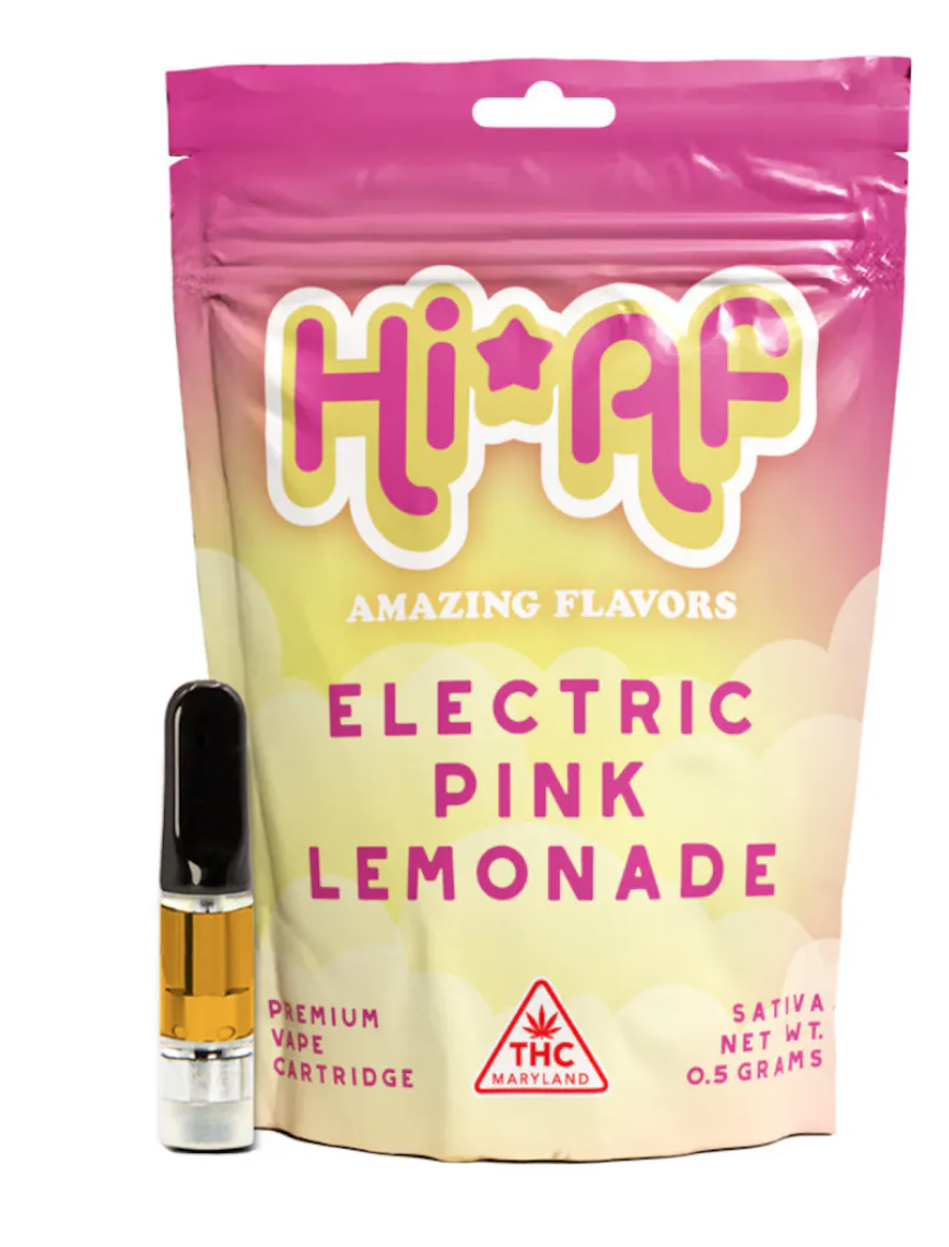 Photograph of product: Electric Pink Lemonade Cart 0.5g - HiAF