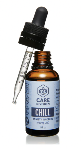 Photograph of product: Care Division Tincture - "Chill" 10:1 - CBD + 100mg TH-oui